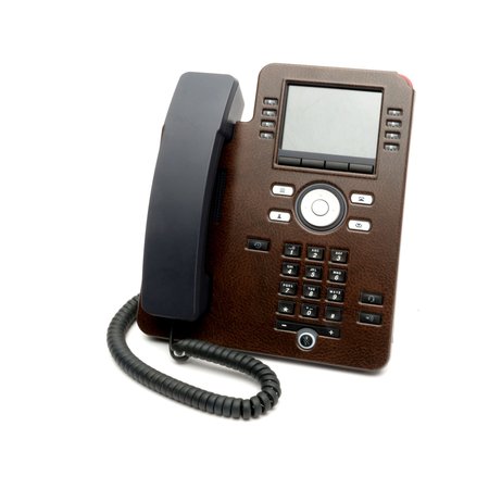 DESK PHONE DESIGNS Aj169/J179 Cover-Brunette Leather AJ169BRN18P715